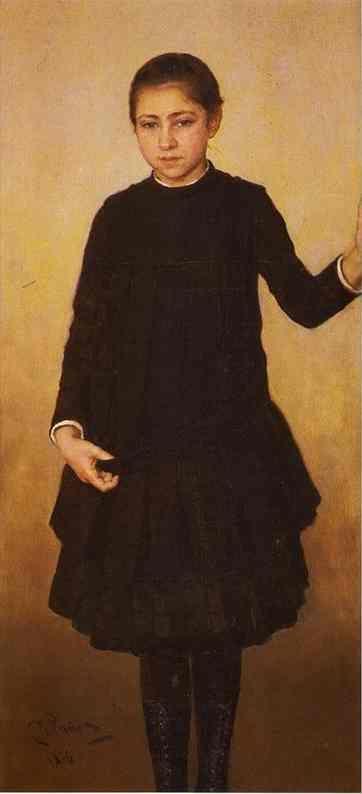 Ilya Repin. Portrait of Vera Repina,
 the Artist's Daughter.