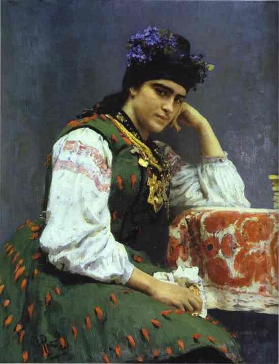 Ilya Repin. Portrait of Sophia Dragomirova.