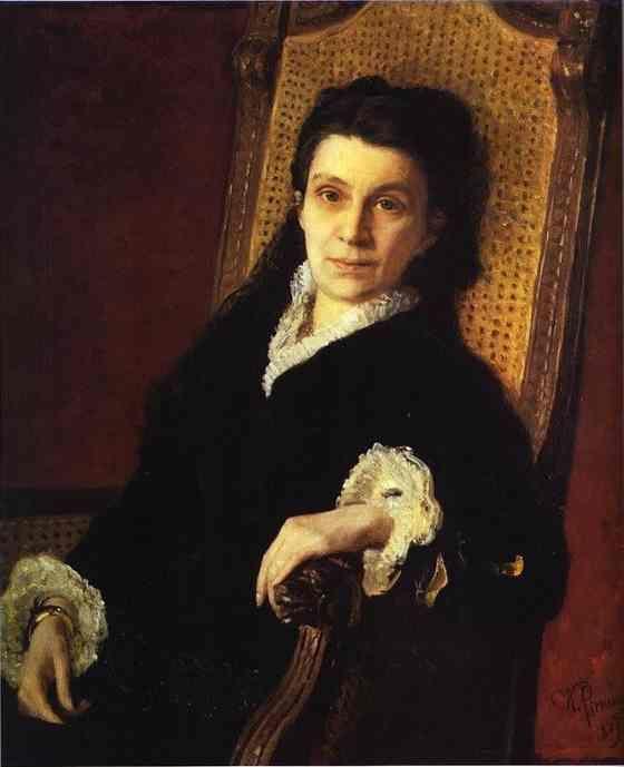 Ilya Repin. Portrait of Polixena Stasova.
