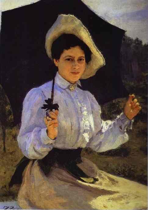Ilya Repin. Portrait of Nadezhda Repina,  the Artist's Daughter.