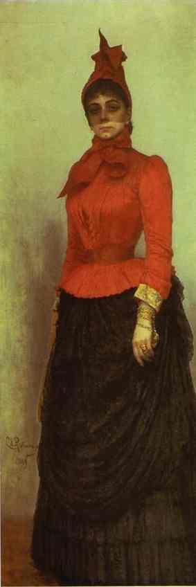 Ilya Repin. Portrait of Baroness Varvara
 Ikskul von Hildenbandt.