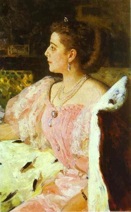 Ilya Repin. Portrait of Countess Natalia
 Golovina.