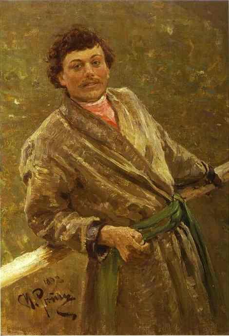 Ilya Repin. A Belorussian. Portrait
 of Sidor Shavrov.