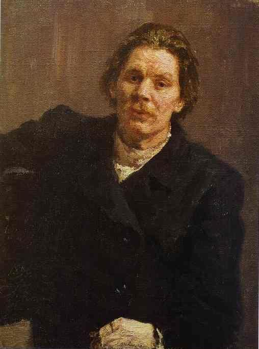 Ilya Repin. Portrait of Maxim Gorky.
