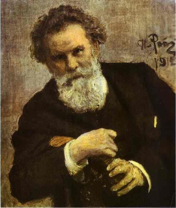 Ilya Repin. Portrait of the Author  Vladimir Korolemko.