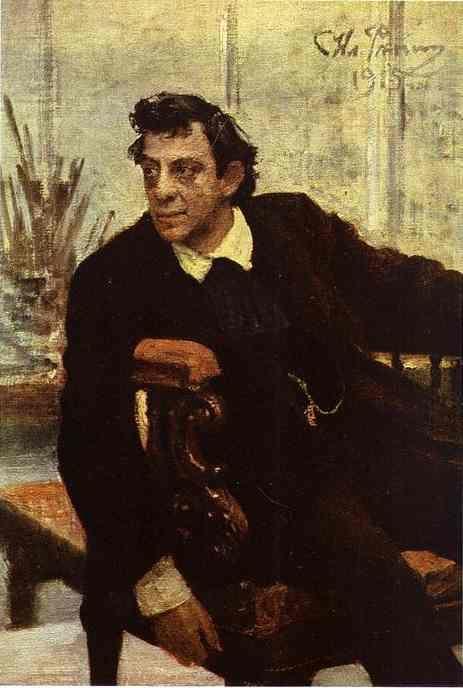 Ilya Repin. Portrait of the Actor  Pavel Samoylov.