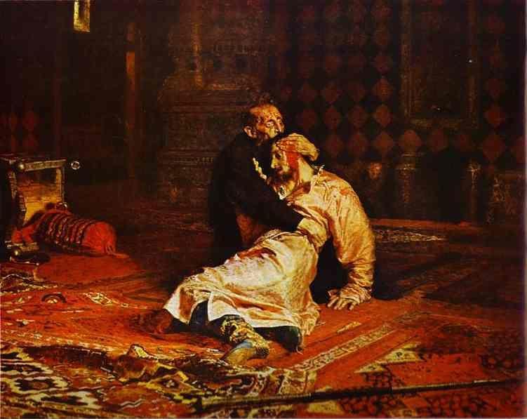 Ilya Repin. Ivan the Terrible and  His Son Ivan on November 16, 1581.
