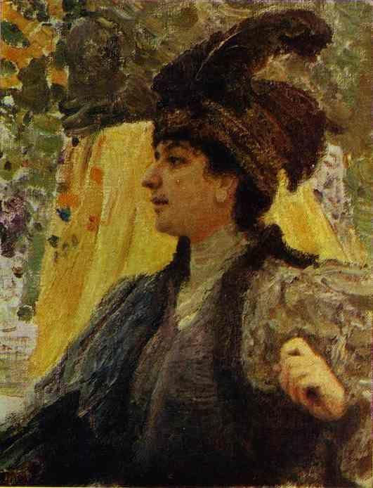 Ilya Repin. Portrait of V. V. Verevkina.