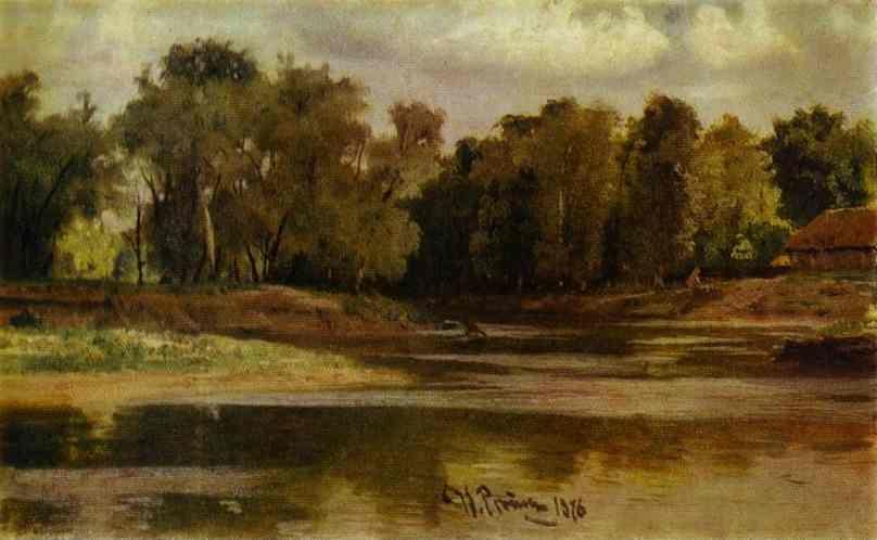 Ilya Repin. River Bank.