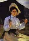 Portrait of Nadezhda Repina,  the Artist's Daughter.
