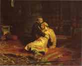 Ivan the Terrible and  His Son Ivan on November 16, 1581.