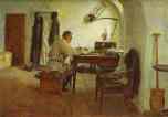 Leo Tolstoy in His Study.