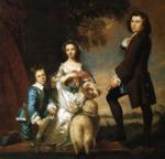 Sir Joshua Reynolds. Thomas and Martha  Neate, with Tutor.