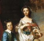 Sir Joshua Reynolds. Thomas and Martha  Neate, with Tutor. Detail.