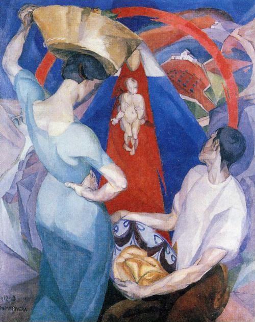 Diego Rivera. The Adoration of the Virgin.