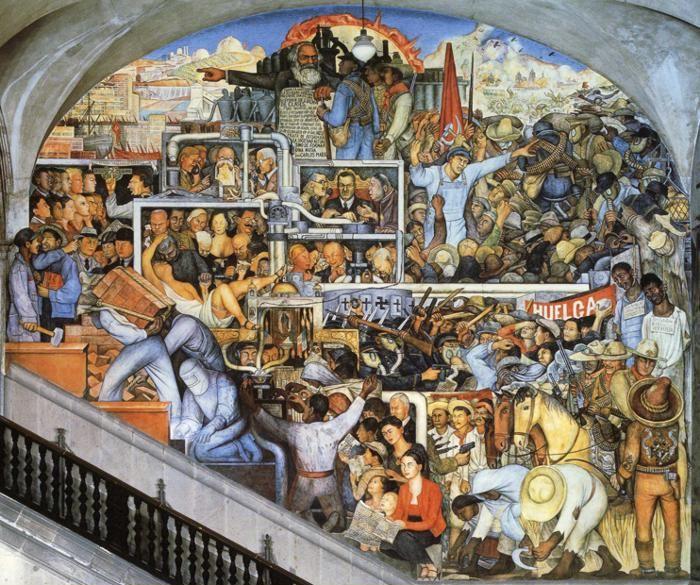Diego Rivera. The History of Mexico - The
 World of Today and Tomorrow.