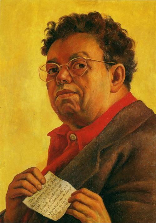 Diego Rivera. Self-Portrait Dedicated to
 Irene Rich. / Autorretrato dedicado a Irene Rich.