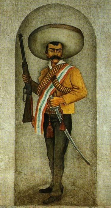 Diego Rivera. From the cycle: History of  Cuernavaca and Morelos: Zapata.