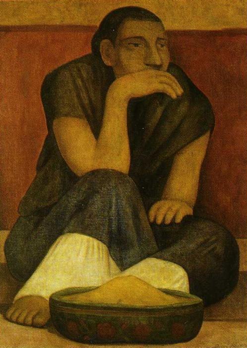 Diego Rivera. The Pinole Seller./ Vendedora
 de pinole.