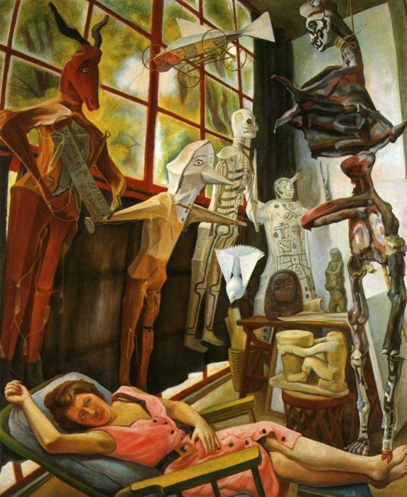 Diego Rivera. The Painter's Studio. / Estudio
 del pintor.