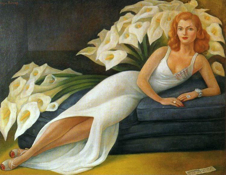 Diego Rivera. Portrait of Natasha Zakolkowa  Gelman. / Retrato de Natasha Zakalkova Gelman.