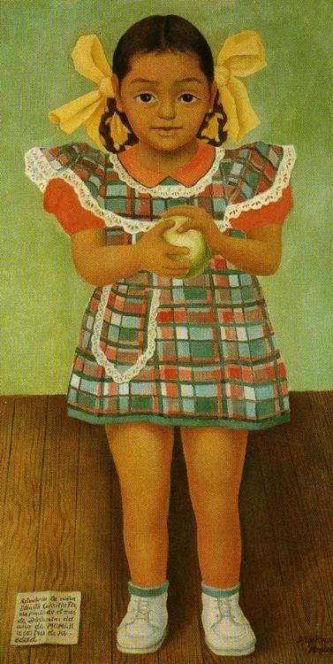 Diego Rivera. Portrait of the Young Girl
 Elenita Carrillo Flores. / Retrato de la nina Elenita Carrillo Flores.