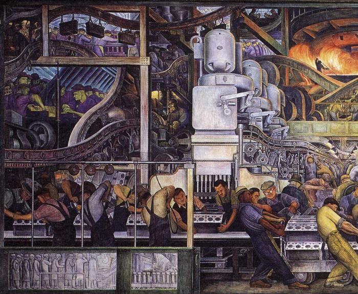 Diego Rivera. Detroit Industry.