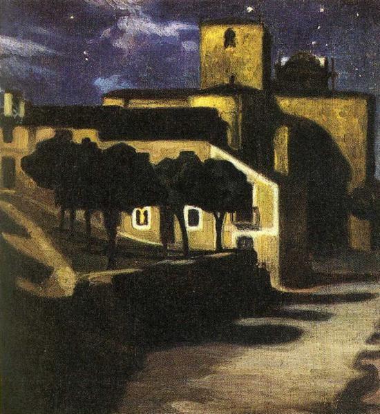 Diego Rivera. Night Scene in Avila.