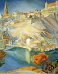 Diego Rivera. View of Toledo. / Vista de
 Toledo.