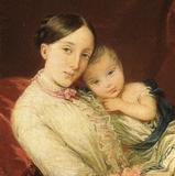 Christina Robertson. Grand Duchess Maria  Nikolaevna with Her Children. Detail.