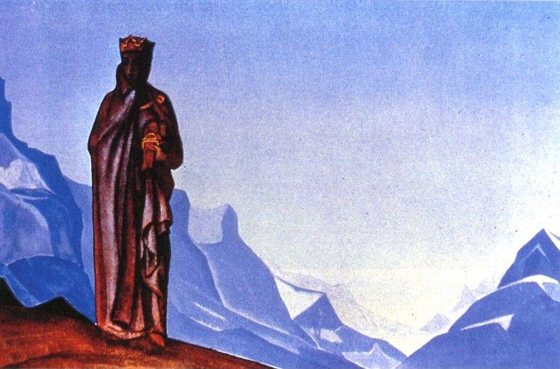 Nicholas Roerich. She Who Carries the Stone.