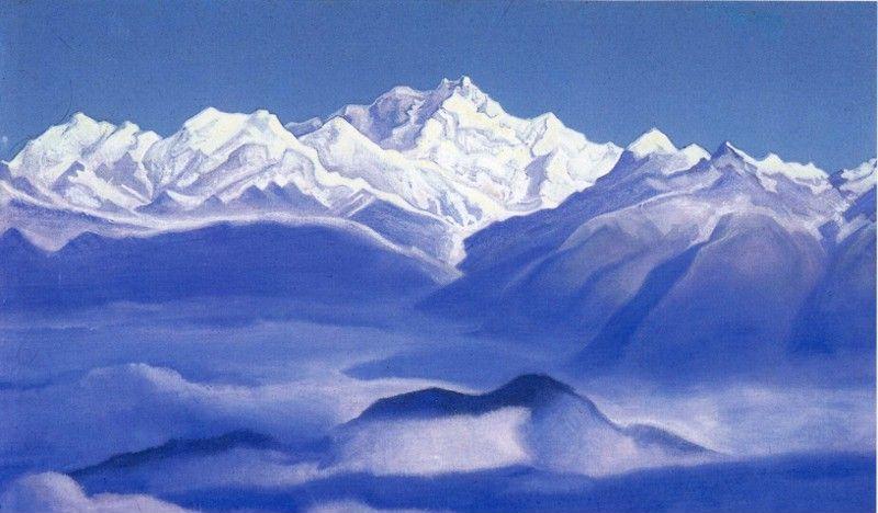 Nicholas Roerich. The Himalayas. Blue Mountains.