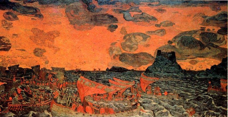 Nicholas Roerich. Battle.