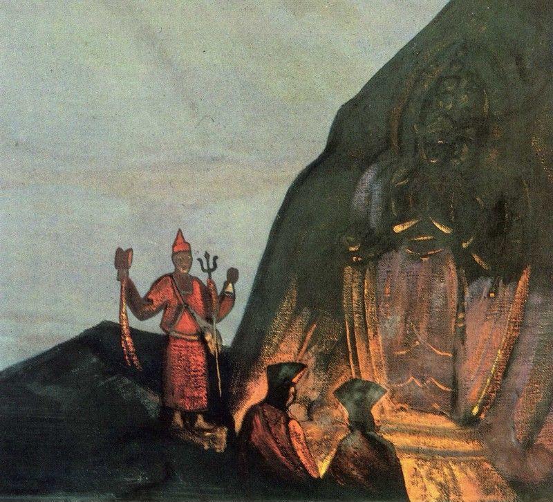 Nicholas Roerich. Chenrezi. Detail.