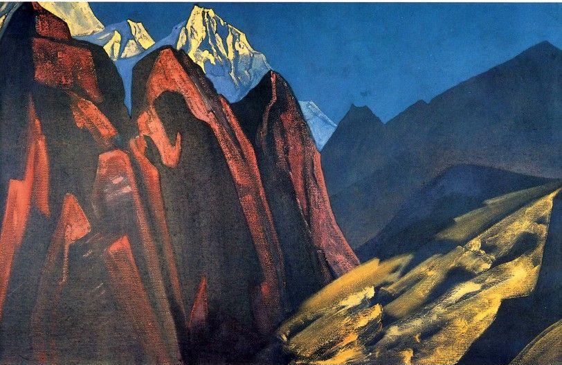 Nicholas Roerich. Shadow of the Teacher.