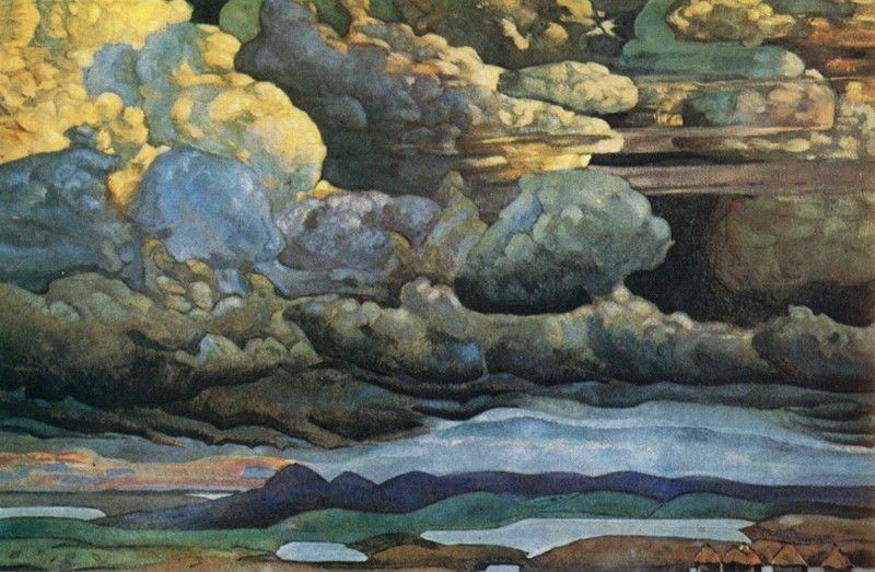 Nicholas Roerich. Battle in Heaven.