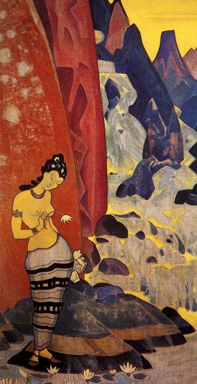 Nicholas Roerich. Song of the Waterfall.