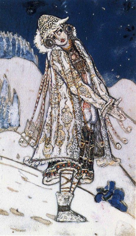 Nicholas Roerich. Snow Maiden. Costume Sketch for A. Ostrowsky's Play The Snow Maiden.
