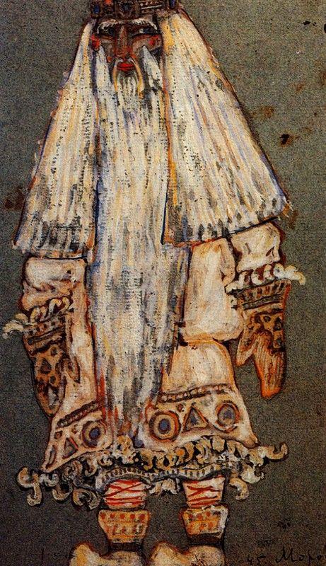 Nicholas Roerich. The Father Frost. Costume Sketch for A. Ostrowsky's Play The Snow Maiden.