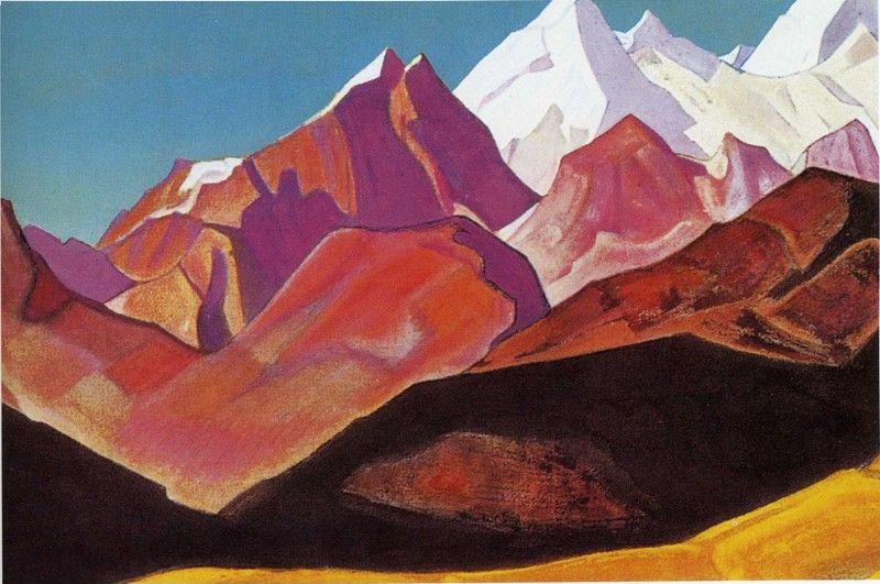 Nicholas Roerich. Himalaya, White Mountains.