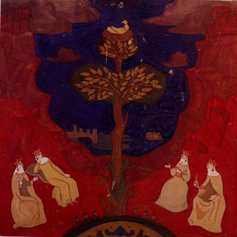 Nicholas Roerich. Tree of Good. Study.