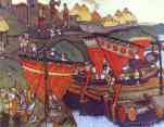 Nicholas Roerich. The Slavs on the Dnieper. From "The Beginning of Russia. Slavs" series.