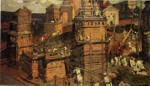 Nicholas Roerich. Town in Construction.
