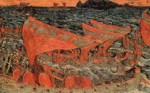 Nicholas Roerich. Battle. Detail.