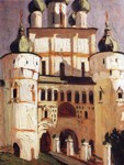 Nicholas Roerich. Old Russia, Rostov the Great. Entrance to the Kremlin.