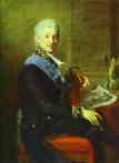Jean-Laurent Mosnier. Portrait of Count Alexander  Stroganoff, the President of the Academy of Arts (1800-1811).