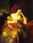 Jean-Laurent Mosnier. Portrait of Catherine  Muravyova (1771-1848) with Her Son Nikita Muravyov (1796-1866).