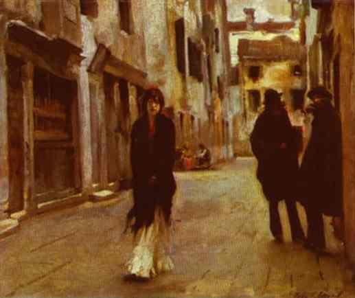 John Singer Sargent. Street in Venice.