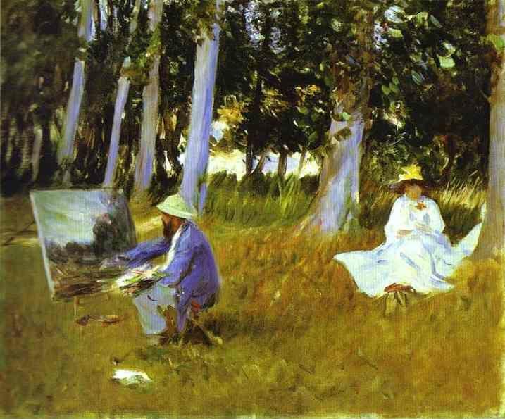 John Singer Sargent. Claude Monet Painting at the Edge of a Wood.