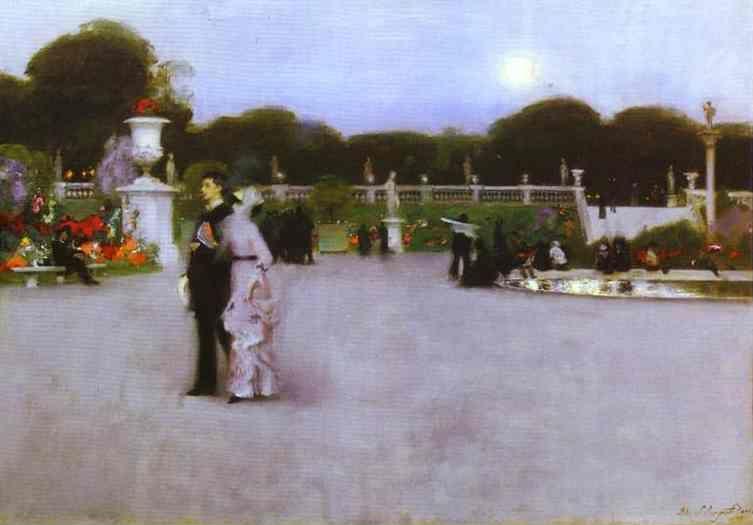 John Singer Sargent. The Luxembourg Garden at Twilight.